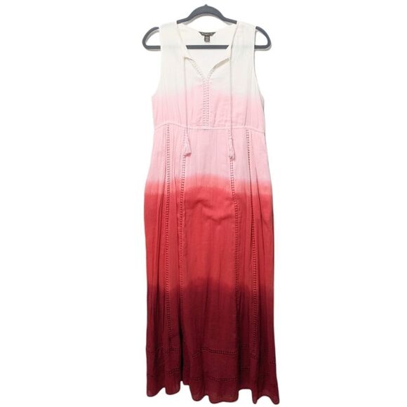 TOMMY BAHAMA Tie Dye Ombre Maxi Dress M - Picture 2 of 8